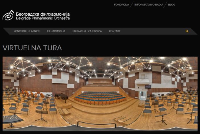 beogradska filharmonija virtuelna tura