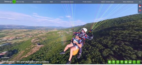 360 video paraglajding u Sokobanji