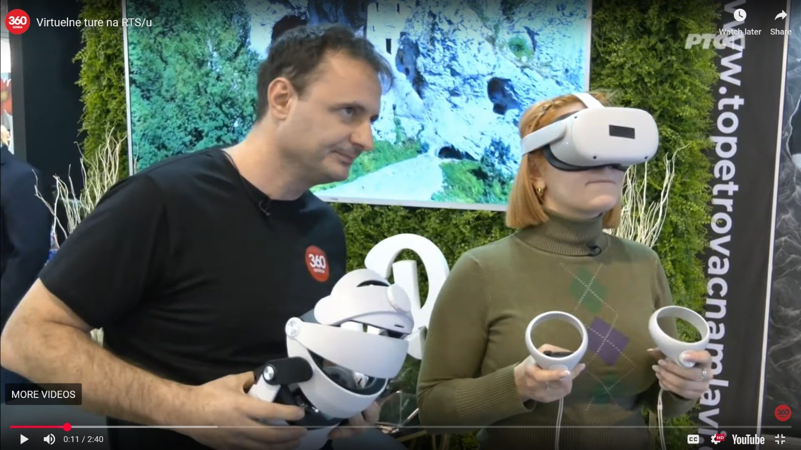 Saša Stojanović u prilogu RTS-a o virtuelnim turama