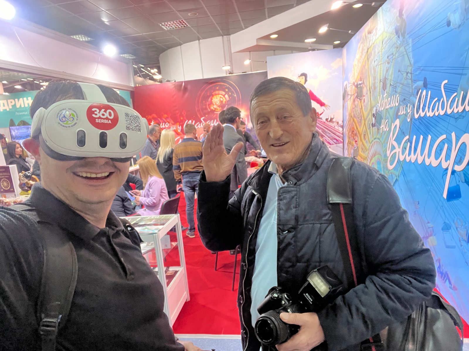 VR naočare 360Serbia na štandu na sajmu turizma