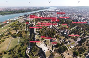 Virtuelna tura Beogradske tvrđave iz vazduha sa interaktivnim info tačkama – 360Serbia