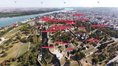 Virtuelna tura Beogradske tvrđave iz vazduha sa interaktivnim info tačkama – 360Serbia